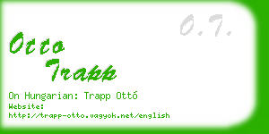 otto trapp business card